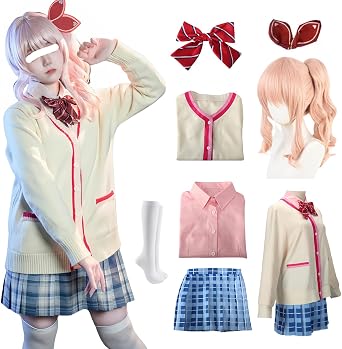 Akiyama Mizuki Costume Uniform Skirt Outfit Adult Suit Halloween