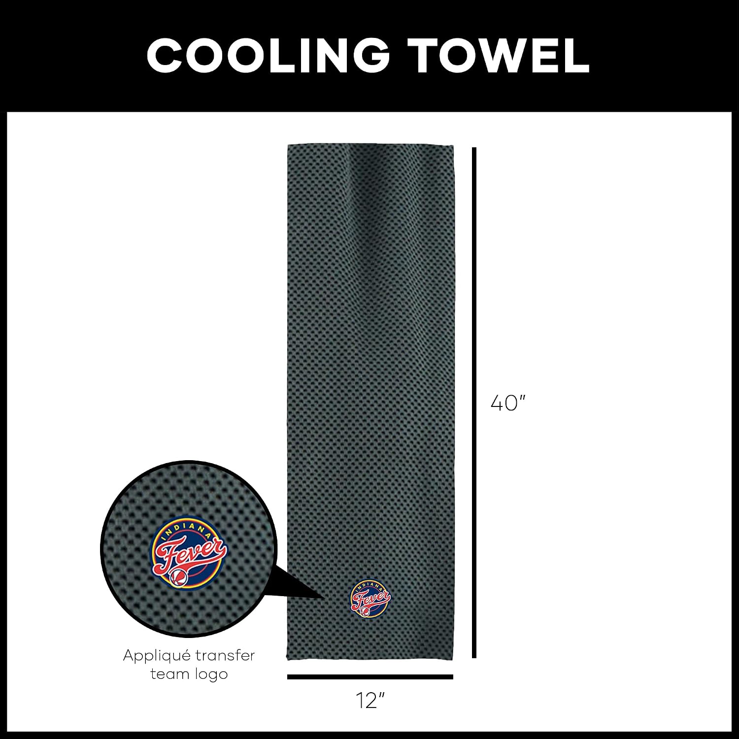 Northwest WNBA Logo Cooling Towel, Quick Dry Lightweight Breathable Workout Fitness Gym Outdoor Sports Accessory