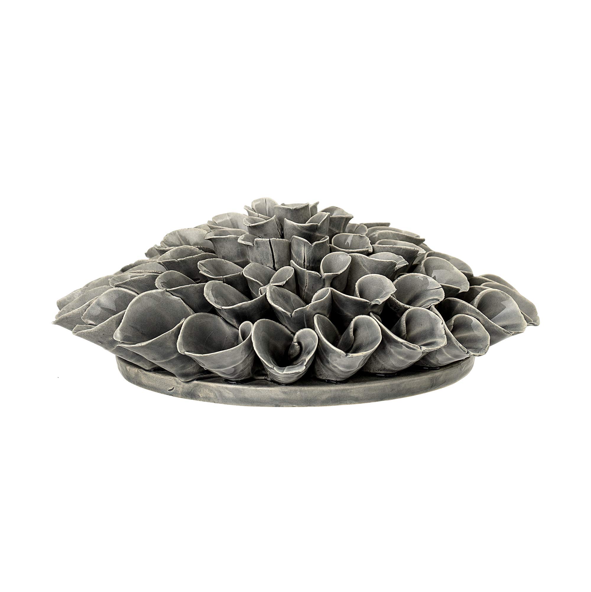 Bloomingville Deco Flower Grey Stoneware - Image 2