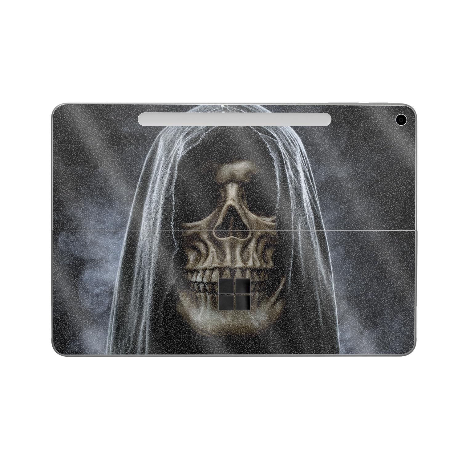 Glossy Glitter Tablet Skin Compatible with Microsoft Surface Pro 12" (2025) - Reaper Skull - Premium 3M Vinyl Protective Wrap Decal Cover - Easy to Apply | Crafted in The USA by MightySkins