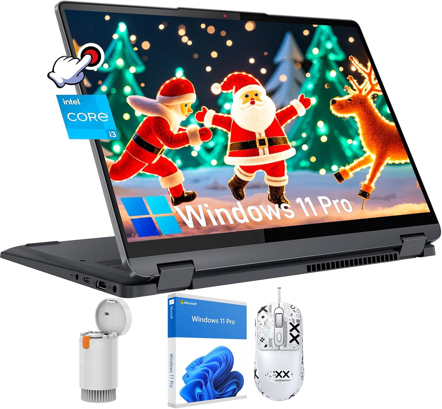 Lenovo Ordinateur portable/tablette Flex 5 2 en 1, écran tactile IPS 2,2 K (2240 x 1400), processeur AMD Ryzen 7 5700U (8 cœurs), RAM 16 Go, SSD de 1 To, Windows 11 Home, gris