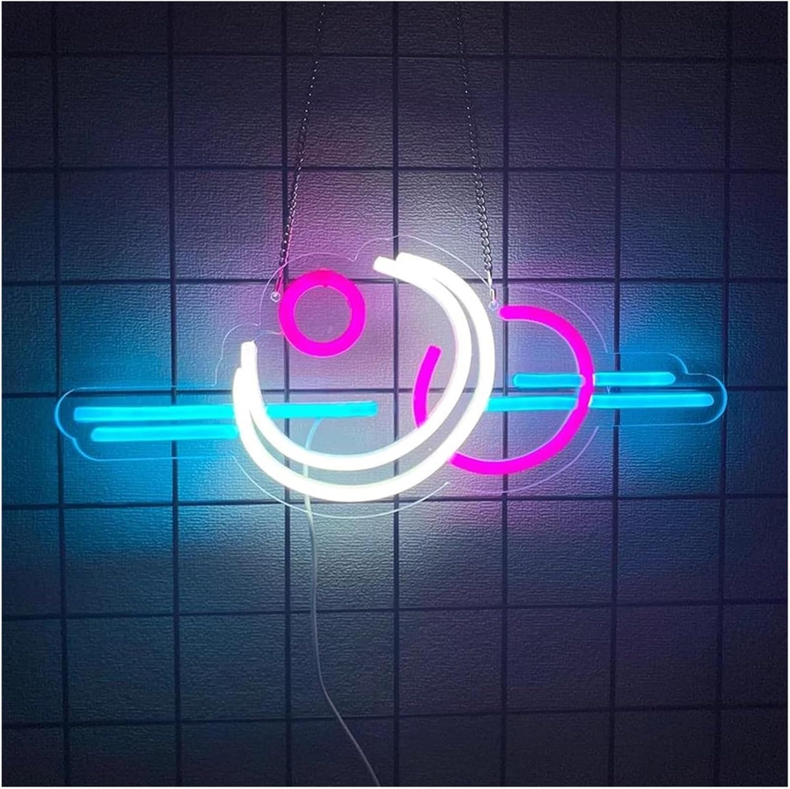 Wexxaii neon Light Sign Soothing Atmosphere Lamp Decorative Neon Lights for Moon for Light, Power Supply