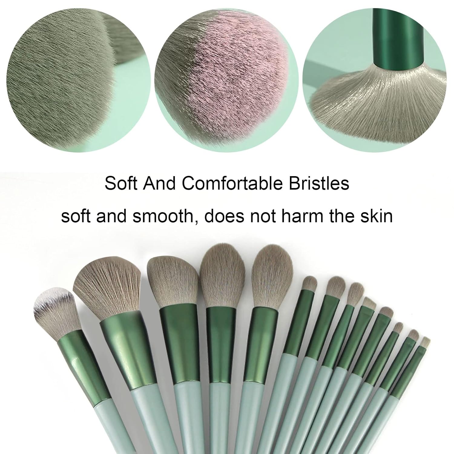 Makeup Brushes 22 Pcs Makeup Kit,Foundation Brush Eyeshadow Brush Make up Brushes Set (Green, 22 Piece Set) : Beauty & Personal Care