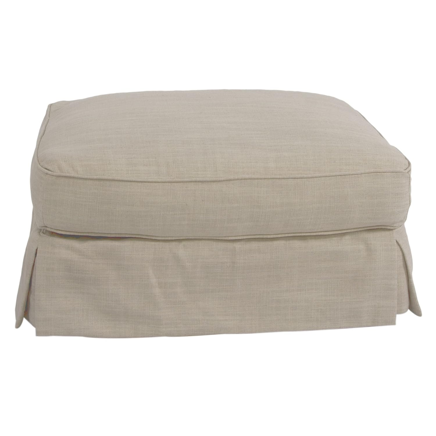Sunset Trading Horizon Ottoman Slip Cover Set, Linen