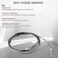 Vista 6 de Cable de cierre de maletero compatible con Toyota Camry 2012-2017, cable de liberación de pestillo que conecta con interruptor de maletero, cable