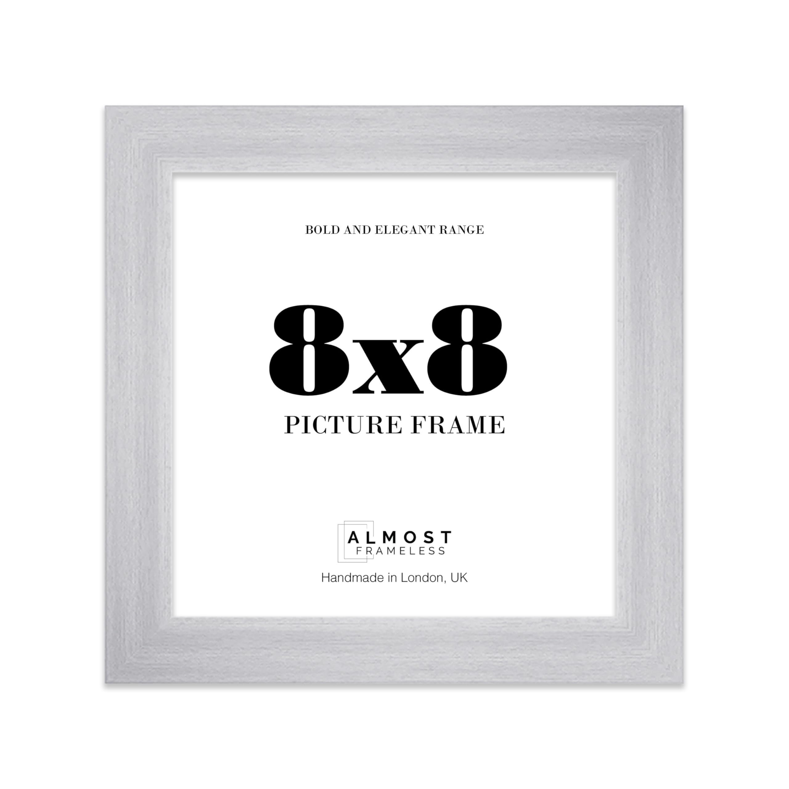 8x8 Photo Frame, Display 8x8 Pictures (22.9 x 15.2cm) Picture Frame for wall Display - Silver - 1 Pack — image 1