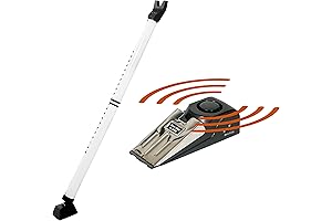 Complete Security Door Jam Bundle: Alarm and Adjustable Door Stopper