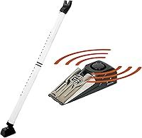 Vista 1 de Paquete de alarma de tope de puerta y barra de seguridad para puerta, casa, apartamento, escuela, sistema de seguridad de puerta de hotel, ligero