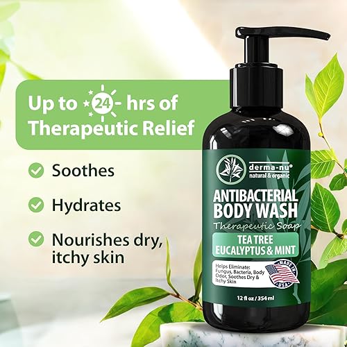 Miniatura 10 de Jabón antifúngico y gel corporal antibacteriano lavado corporal para acné jabón de árbol de té con aceite de árbol de té para picazón de deportistas