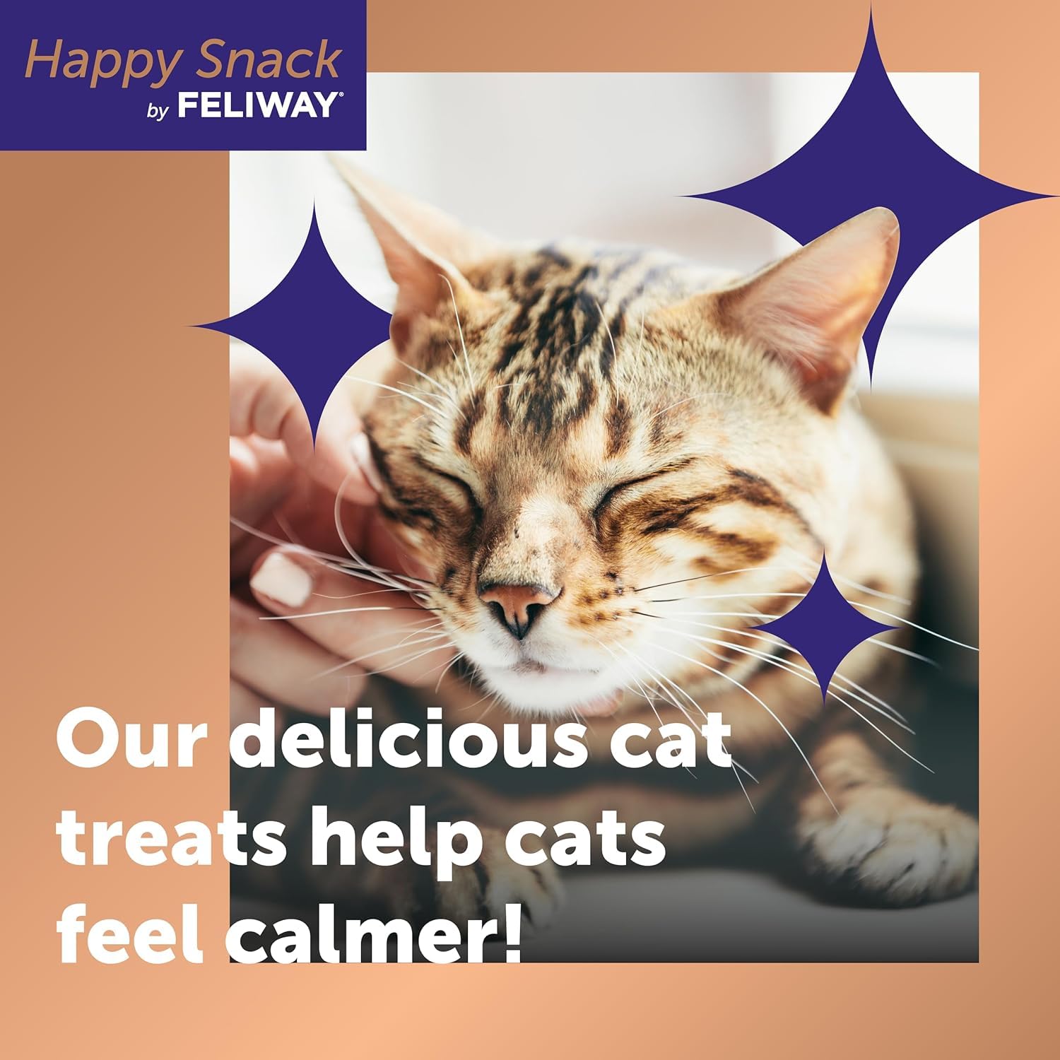Happy Snack by FELIWAY Delicious Calming Creamy Cat Treats, 24 snack sticks - Helps cats feel calmer and promotes bonding - Image 2