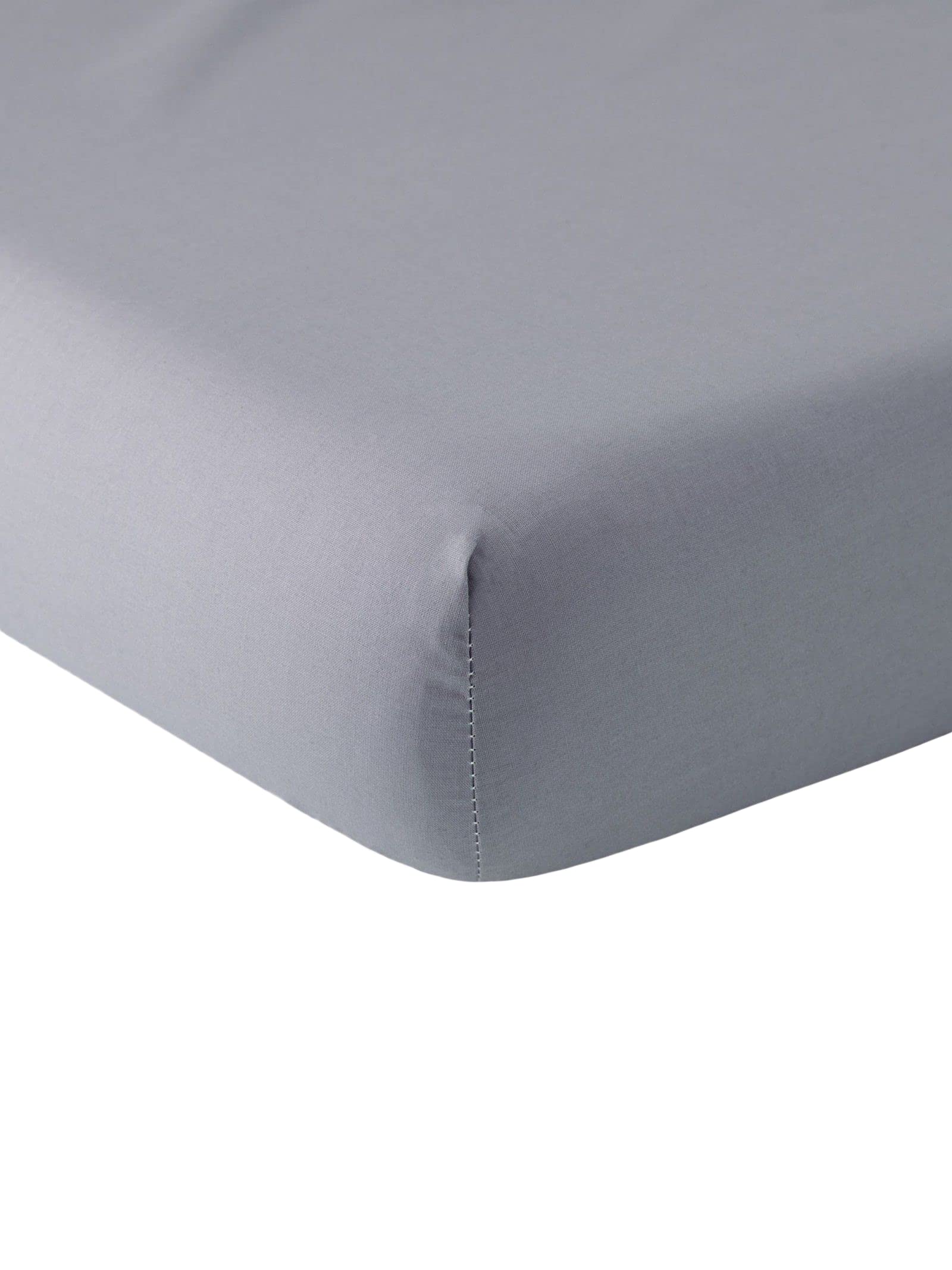 Riviera Completo Letto 1 Piazza e Mezza - Argento Made in Italy - 100% Cotone - Alta QUALITA' - Parure Set Lenzuola