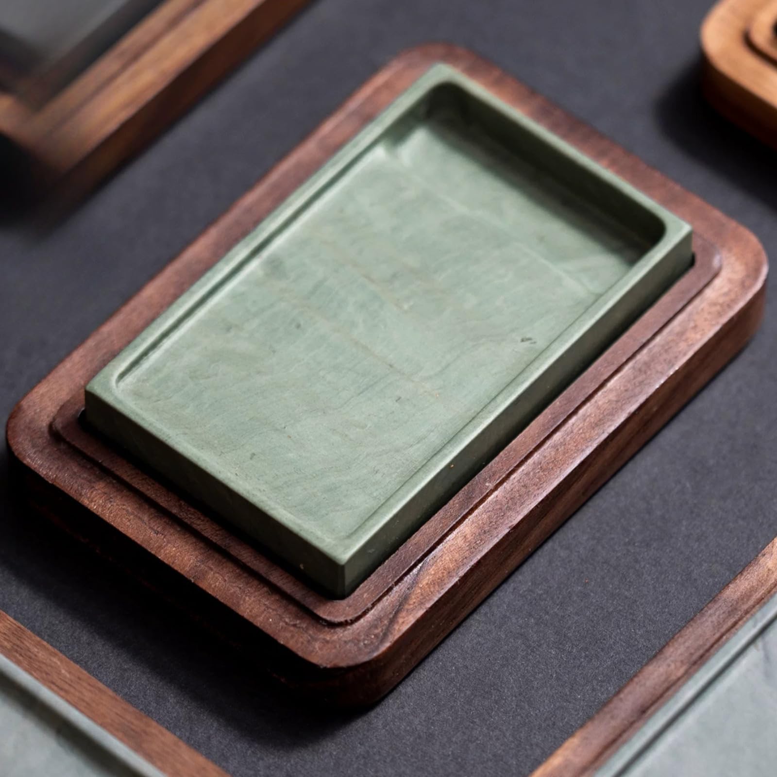 Avec coffret cadeau Inkstone pour débutant, 11 cm, fournitures de calligraphie Inkstone
