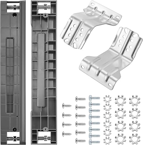 SKK-8K - Kit de apilamiento para lavadora y secadora Sam.sung de carga frontal de 27 pulgadas de ancho, instalación simple, ahorra espacio,
