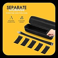 Vista 3 de ProCase Trading Card Storage Case with 5 Dividers, Carrying Case Store 1200 Cards Durable Playing Card Game Travel Box Top Loader for MTG, Cards