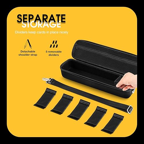 Miniatura 3 de ProCase Trading Card Storage Case with 5 Dividers, Carrying Case Store 1200 Cards Durable Playing Card Game Travel Box Top Loader for MTG, Cards