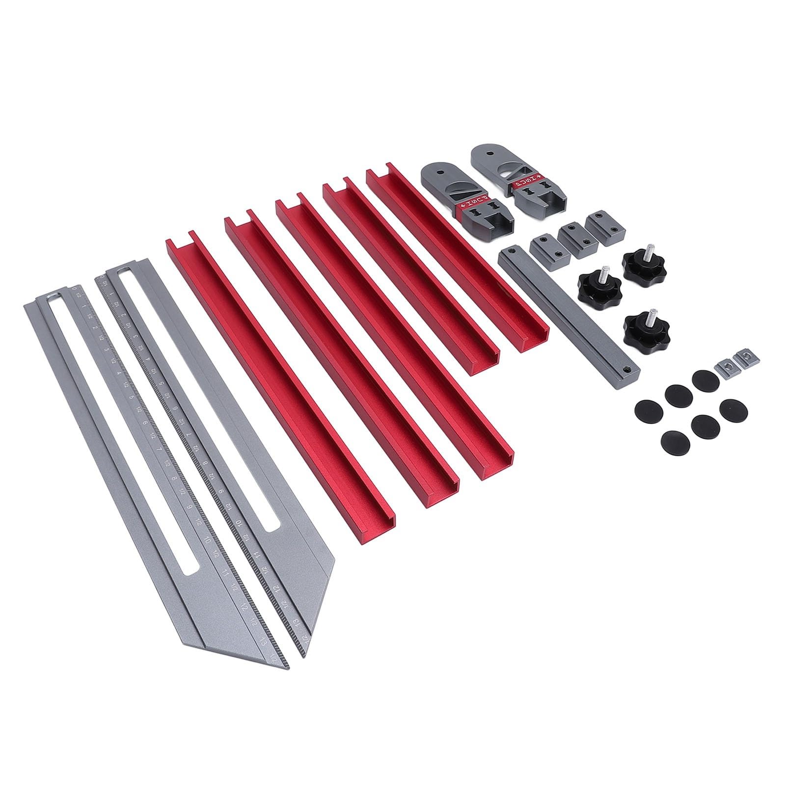 Stair Tread Gauge Tool, Aluminum Alloy 45.47 to 149.61cm, Multifunctional Measuring Jig with CNC Anodized Appearance - Image 3