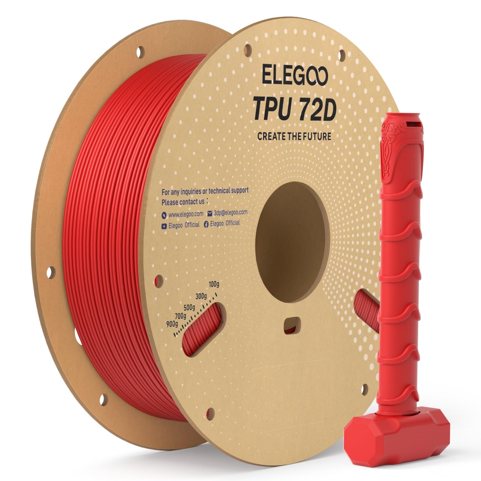 ELEGOO TPU Filament - Flexible 3D Printing -18