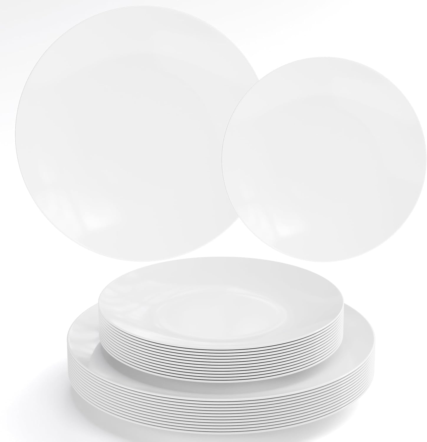 Trendables Plastic Dinnerware Set Plastic Plates 40 Piece