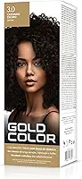 Coloração Capilar Gold Color 3.0 Castanho Escuro – Vegana com Óleo de Marula, Brilho Intenso e Cobertura dos Cabelos Brancos
