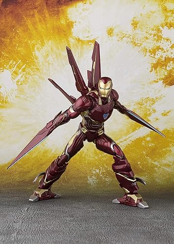 Miniatura 3 de TAMASHII NATIONS Bandai S.H.Figuarts Iron Man MK-50 - Juego de armas nano Avengers Infinity War Figura de acción