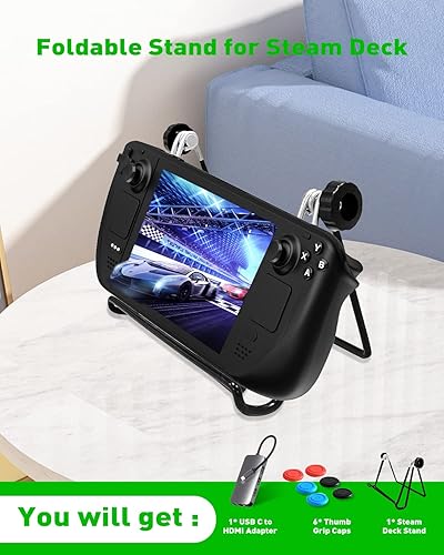 Miniatura 5 de Estación de acoplamiento compatible con Steam Deck AOJAKI 6 en 1 con HDMI 20 4K a 60Hz Gigabit Ethernet 3 USB-A 30 y puerto USB-C de carga de