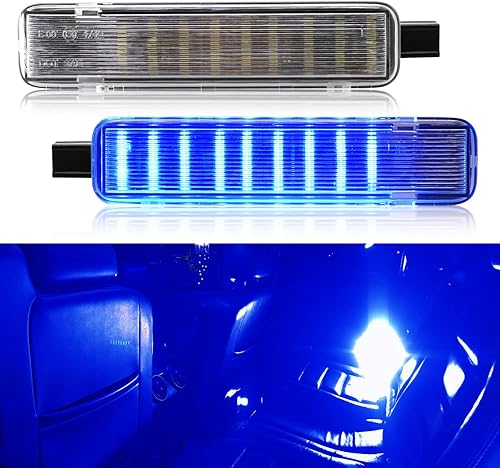 Panel de puerta azul completo LED luz de cortesía para H2 Silverado y Sierra 1500 2500 3500 Pickup Suburban Avalanche Tahoe Yukon XL Escalade 1500