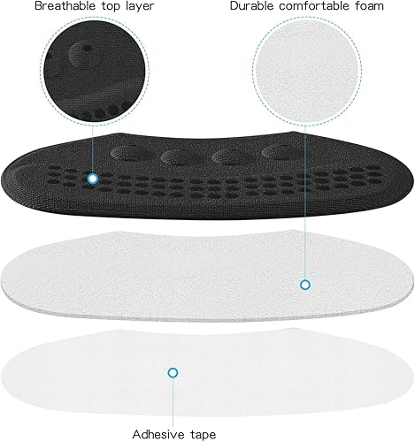 Miniatura 5 de Insertos de cojín trasero del talón, 2PCS-negro+2PCS-negro+2PCS-negro