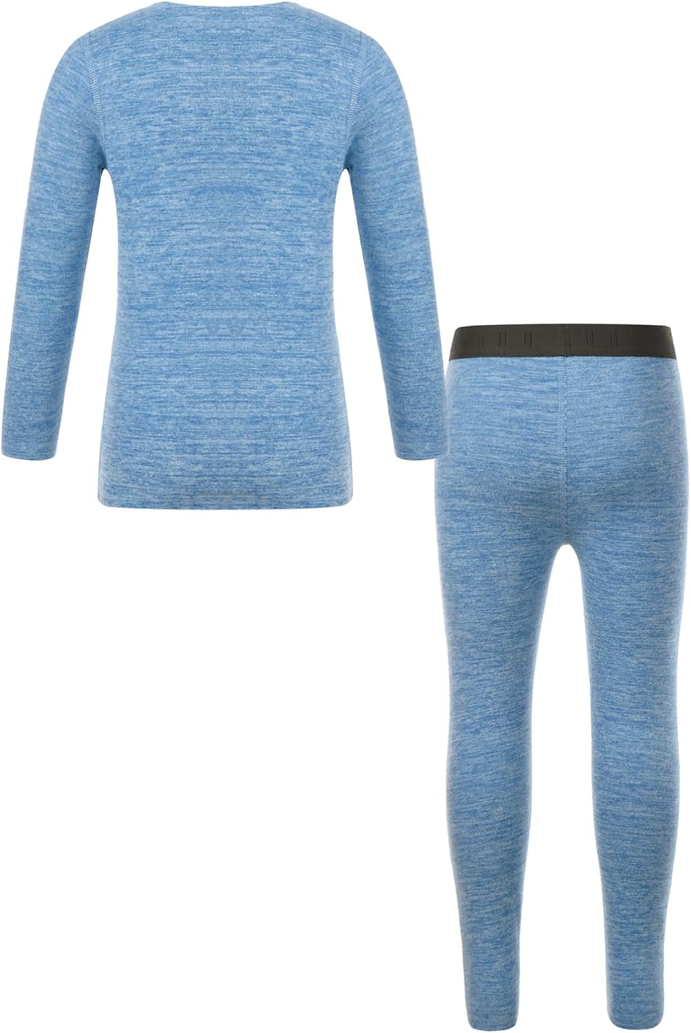 Kids Boys Girls Thermal Underwear Set Fleece Lined Long Johns Set Performance Base Layer Top & Bottom
