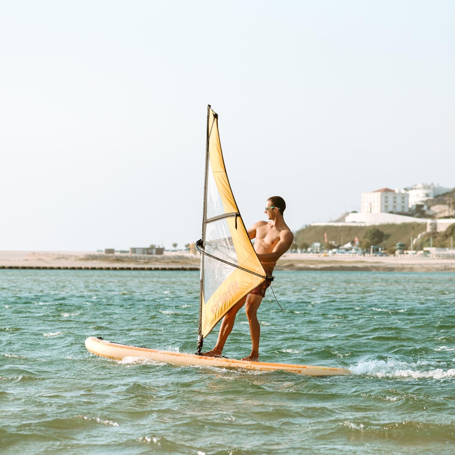 VirtuFit SUP Board Surfer 305 gonfiabile con vela da windsurf – Stand Up Paddle Board Rosai nkl. Accessori – Paddle – Pompa – Borsa per il trasporto – Supporto GoPro – Principiante – Avanzato – 305 x