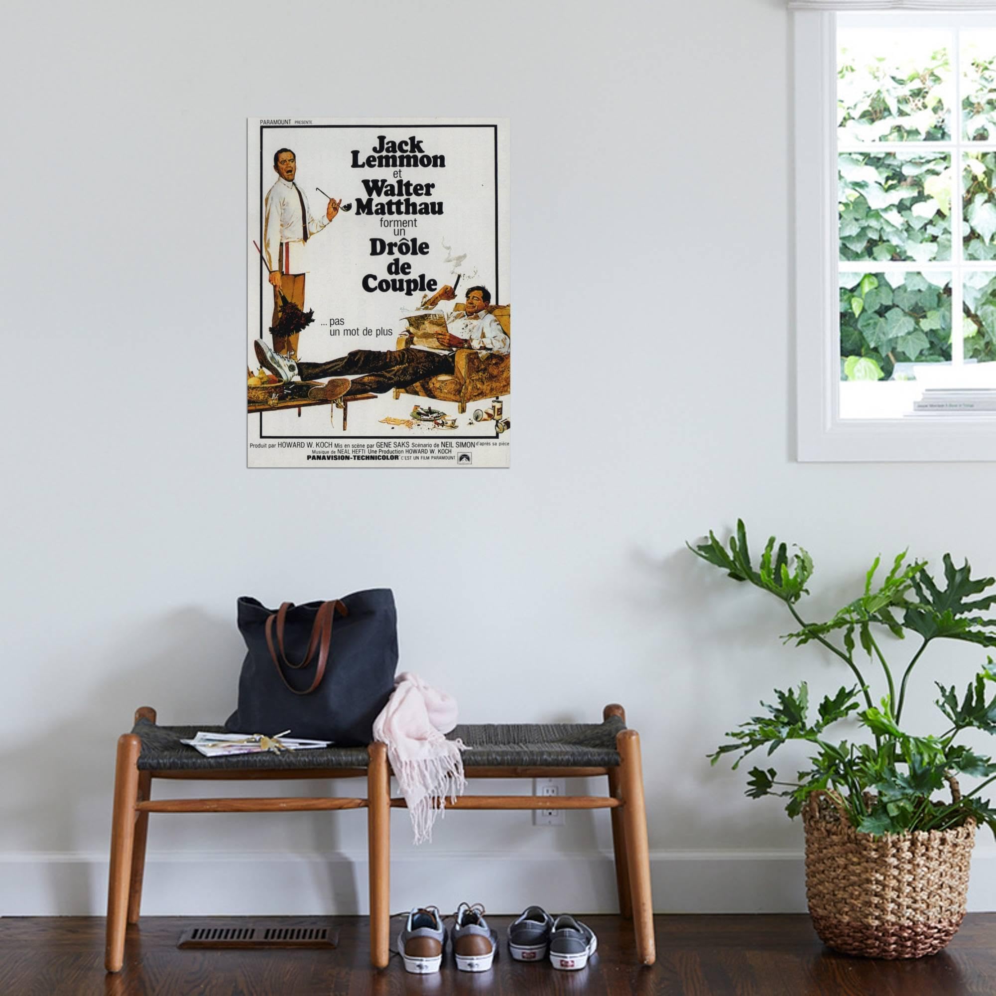 Amazon.com: AllPosters Wall Art Print The Odd Couple, French Movie