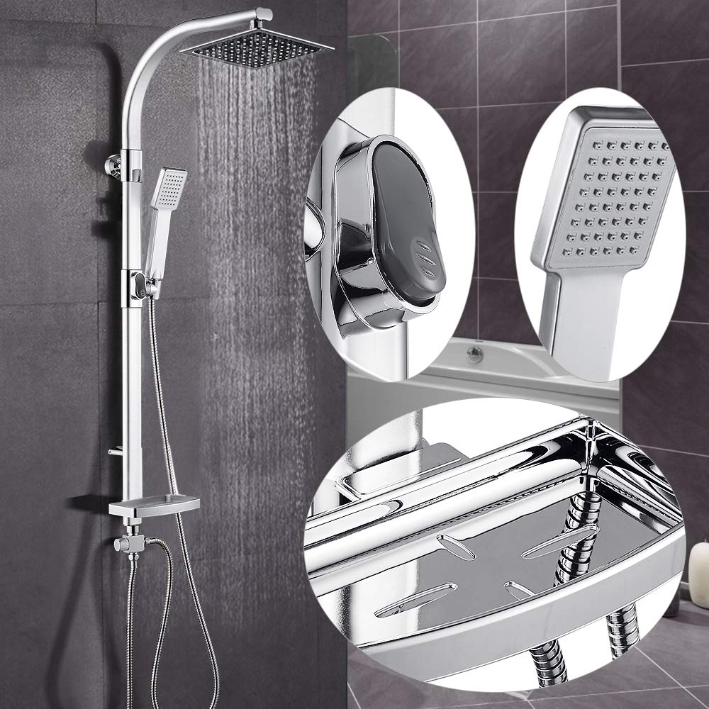 Sanico Palermo opbouw regendouche vierkant gun metal Sanico Palermo opbouw regendouche vierkant gun metal