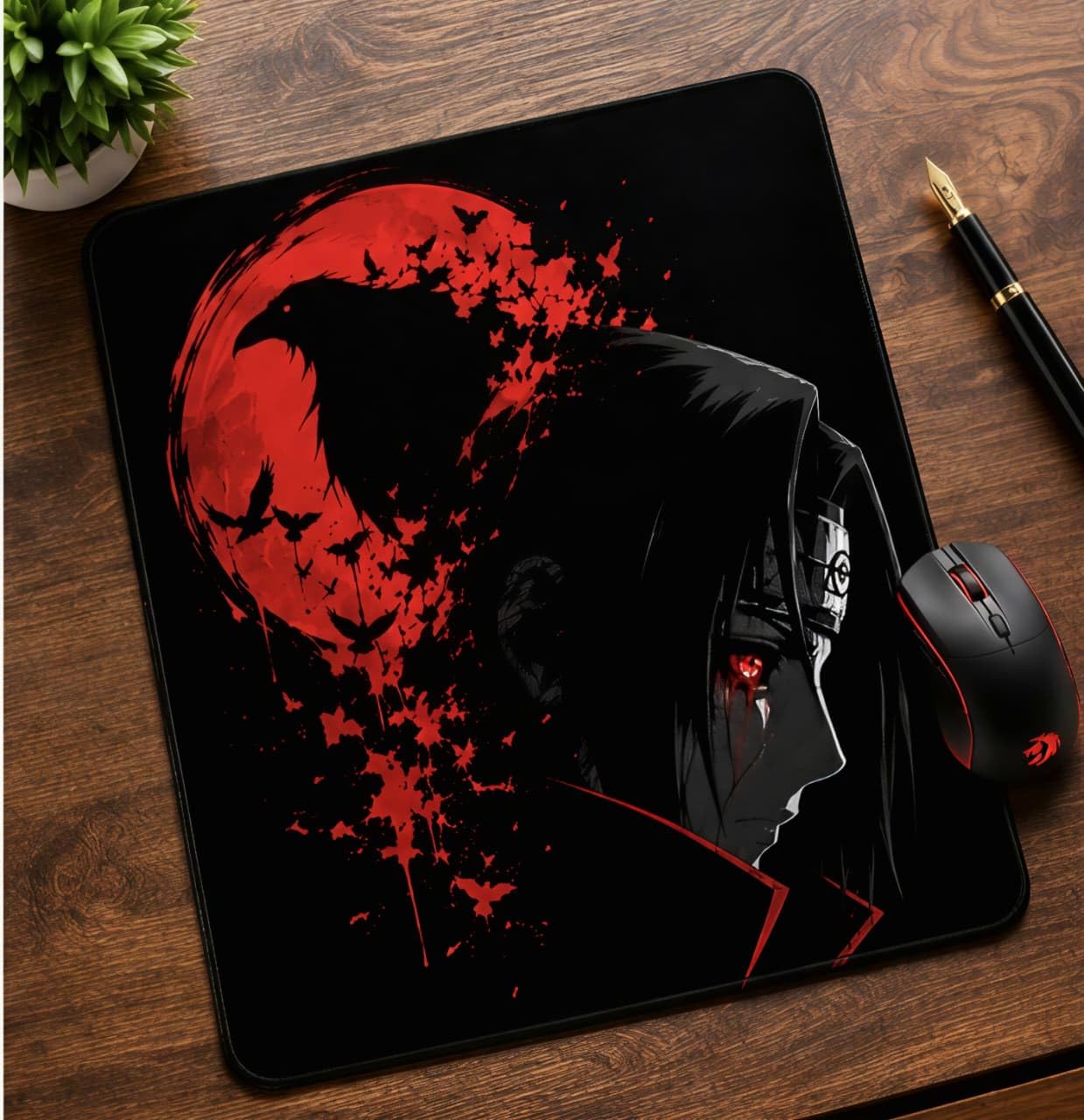 RASUCRAFT Itachi Mouse Pad Large Washable Non Slip Rubber Base for Work from Home/Office/Gaming |Anti-Skid, Anti-Slip, Rubber Base 230X190X3mm [20% Larger]-image-12