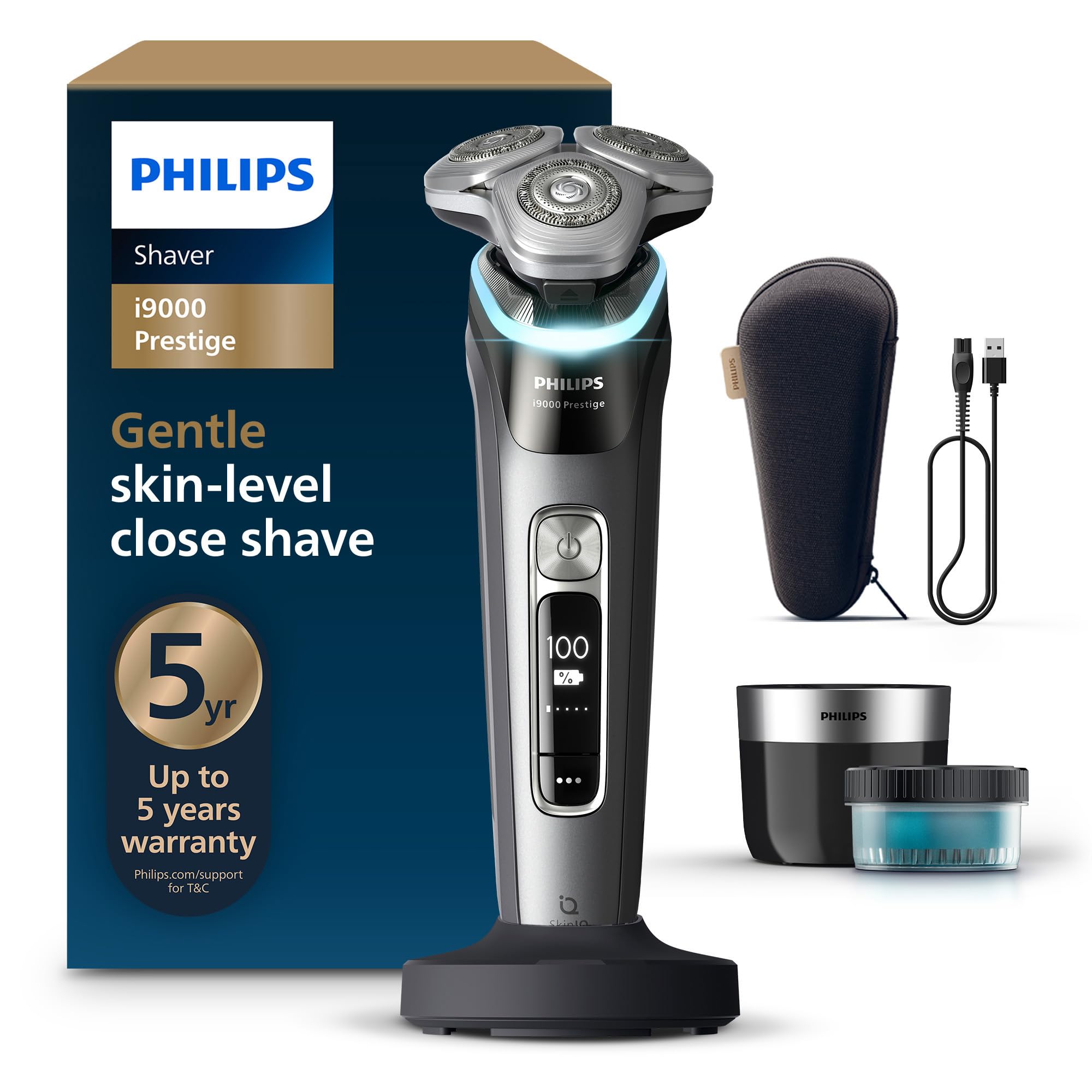 Philips I9000 Prestige - Wet & Dry Electric Shaver With Skiniq - Xp9202/30
