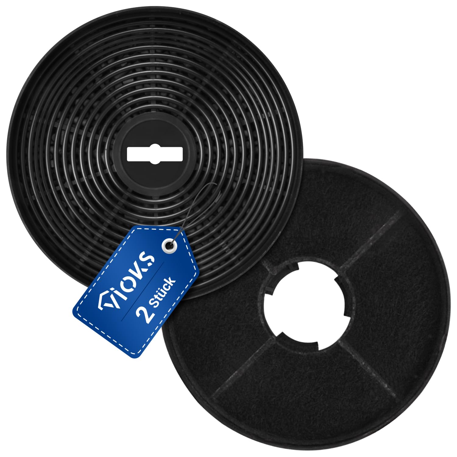 2 Pezzi Filtro Cappa Cucina Carboni Attivi D058 125 Mm Con Codice