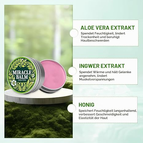 Miracle Balm Soothing Joint Cream for Back Hands & Feet Natural Ingredients for Relaxation & Comfort