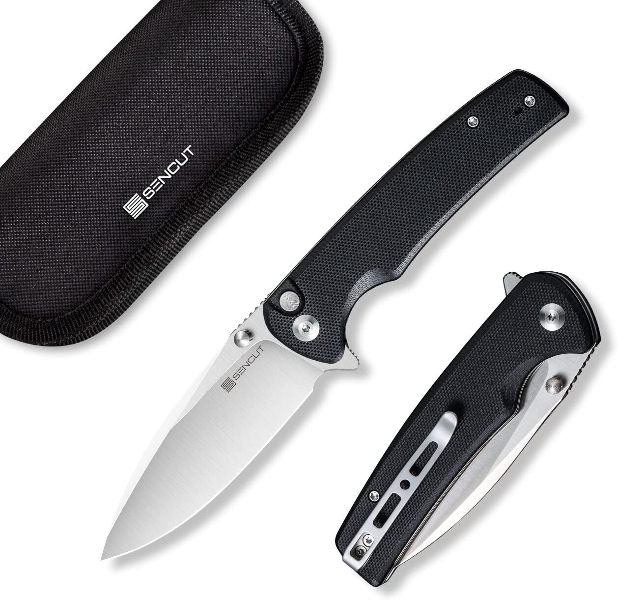 SENCUT Sachse Pocket Knife Bundles with Deep Carry Pocket Clip image 2
