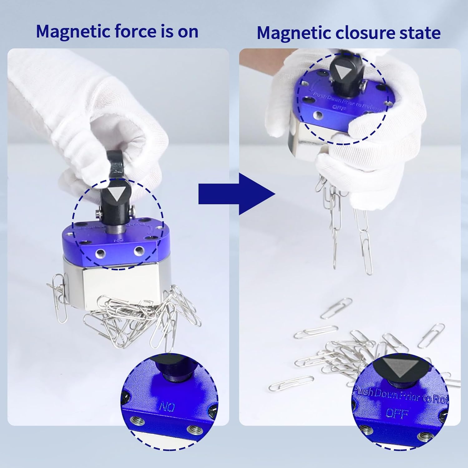 180LB ON Off Magnets, Switchable Magnetic System On/Off Magnet for Lifting.Magnetic Welding Holder, Working&Welding Positioning,Metal Screening,Weld Positioning,Metal Salvage