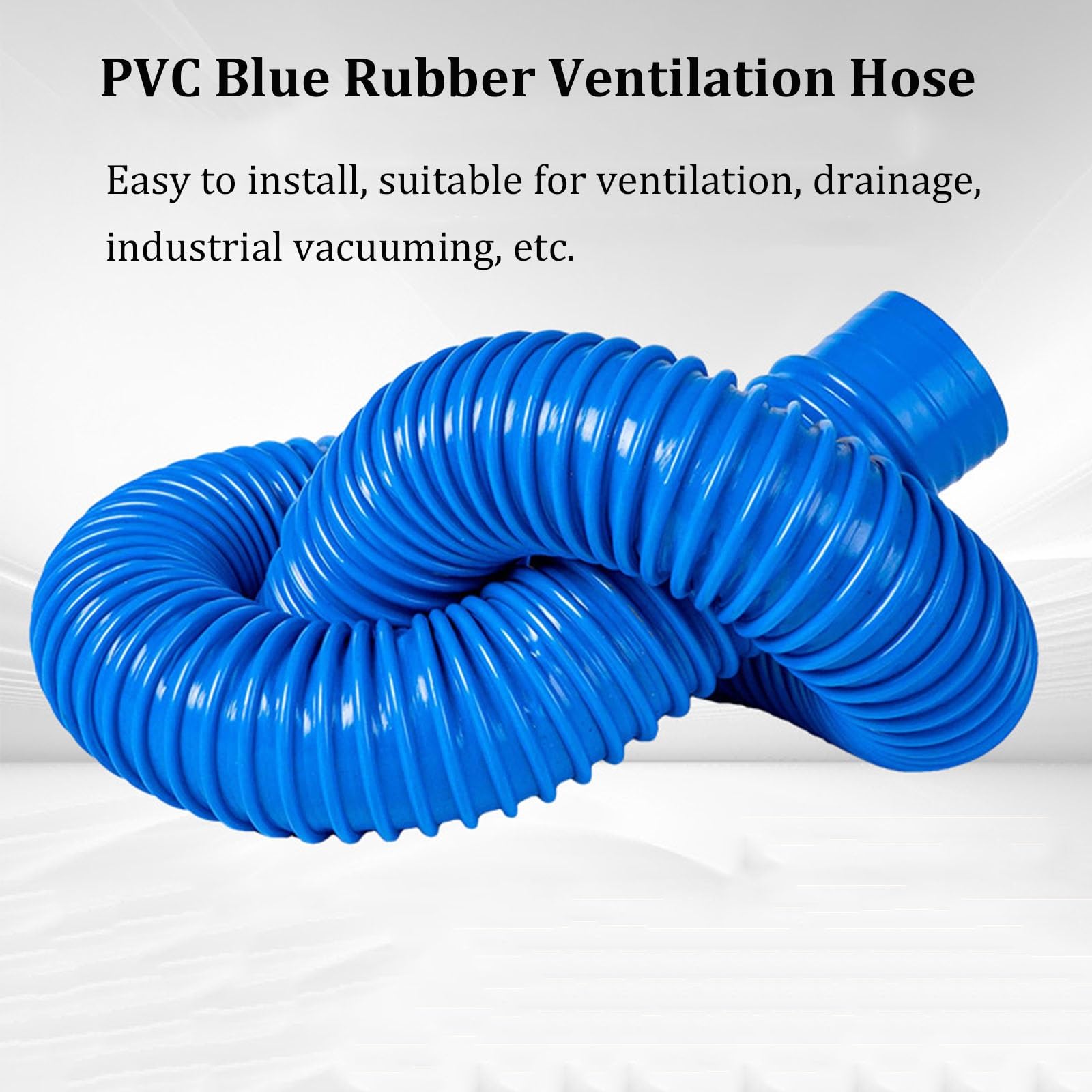 1 Uds. Manguera de vacío Industrial Flexible PVC 1-10m 30-300mm | 1m,Dia 100mm