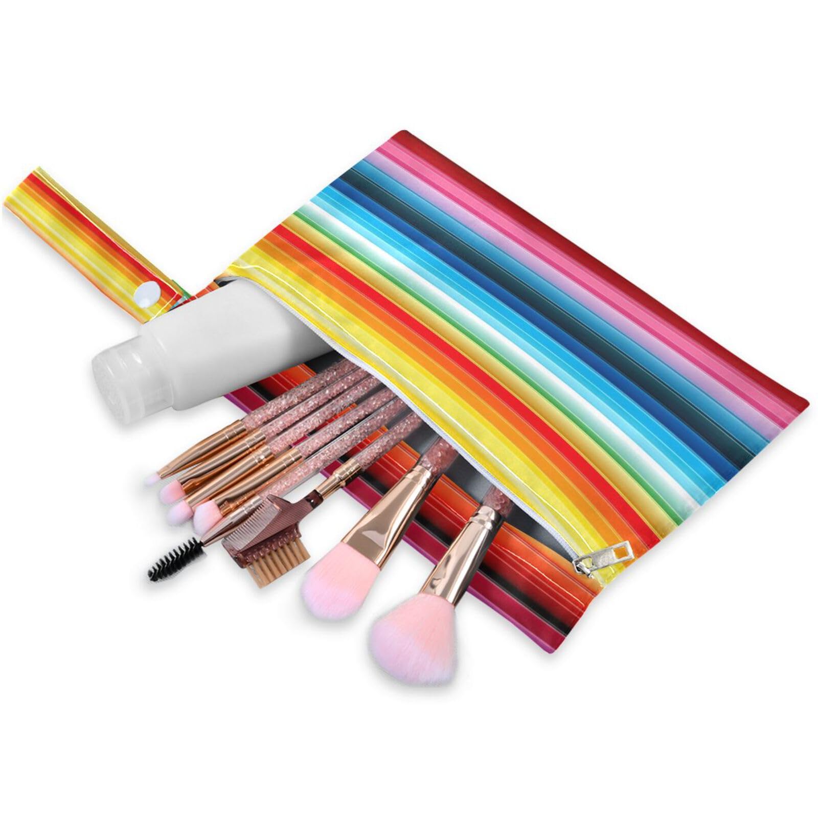 ATTX Colorful Mexico Stripe Wet Dry Bags 2-Pack - Reusable Cloth Diaper Storage for Travel, Beach & Gym | Multi-Use Waterproof Bags for Swimsuits, Baby Clothes, Sports Gear#495