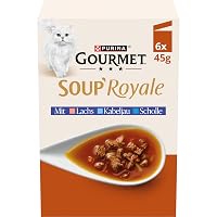 Gourmet Soup Royale - Zuppa di gatti con salmone, merluzzo o passera