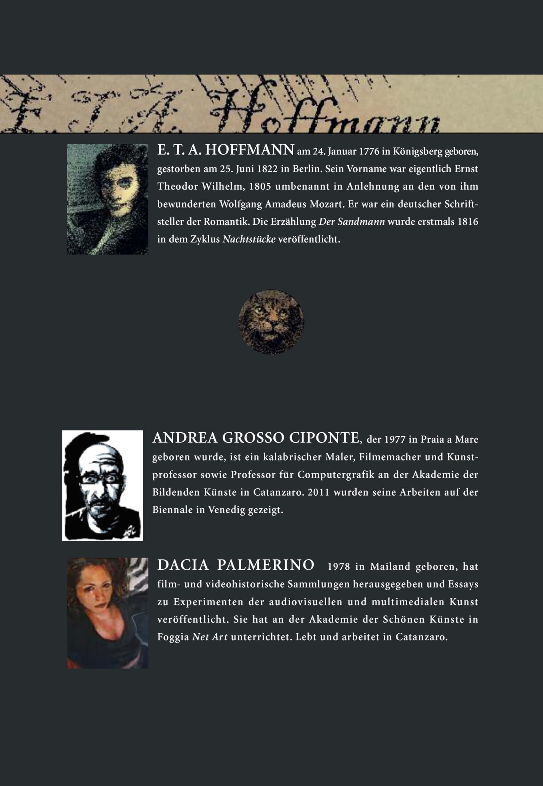 Sandmann: Graphic Novel. Nach E.T.A. Hoffmanns "Sandmann", adaptiert von Dacia Palmerino und gezeichnet von Andrea Grosso Ciponte (Dust Novel: Herausgegeben von Michele Sciurba)