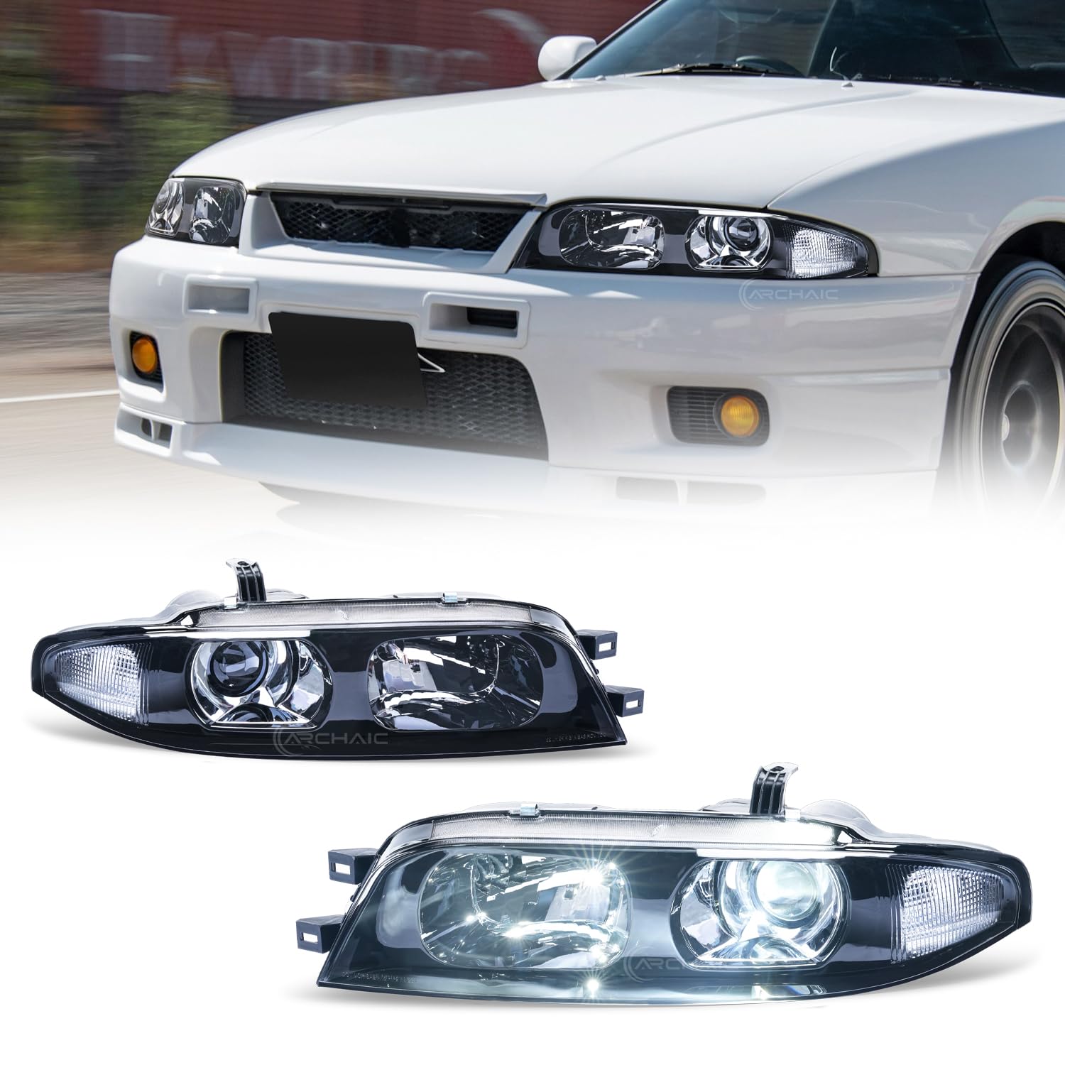 Amazon.com: Archaic Headlights Assembly Compatible with 9th Gen