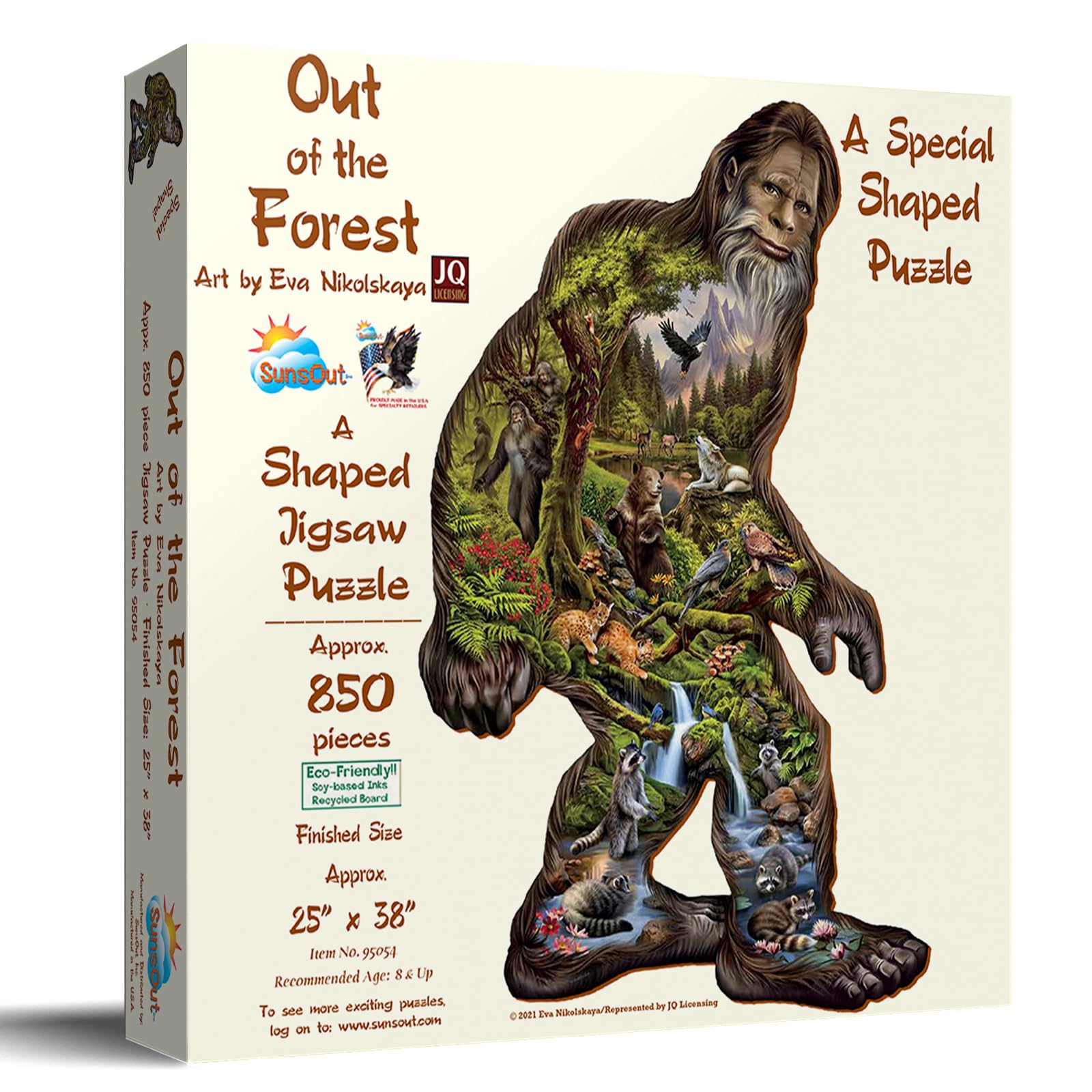 Amazon.com: SUNSOUT INC - Out of the Forest - 850 pc Special Shape