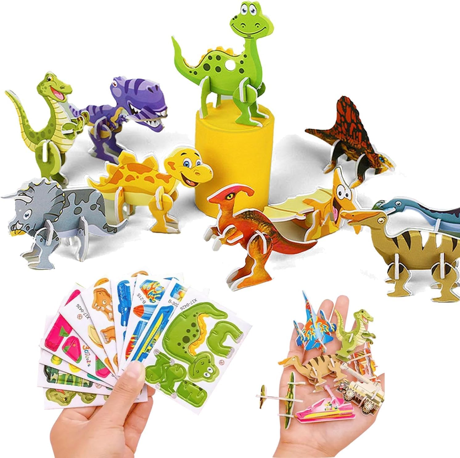 Amazon.com: 3D Cartoon Puzzles, Educational 3D Cartoon Puzzle, 3D