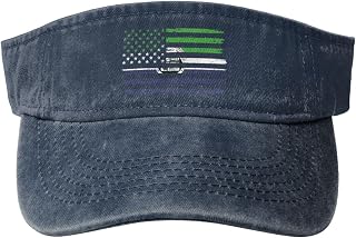 Vintage US and Flag of West Memphis Sun Visor Hats for Women Men Cotton Adjustable Sports Empty Top Golf Cap