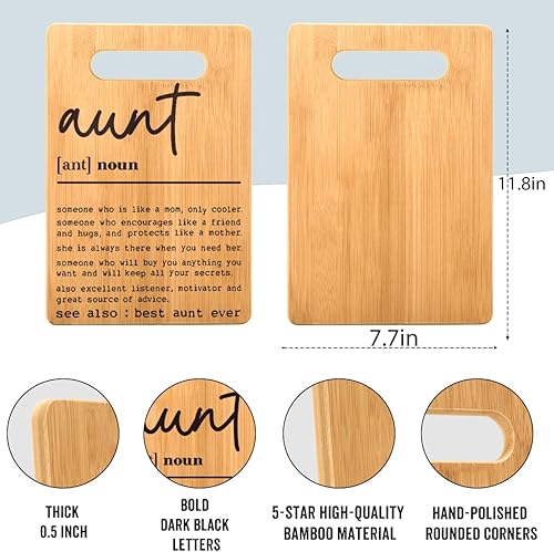 Miniatura 2 de Regalos para tía de sobrina sobrino, regalos de cumpleaños para tía tabla de cortar, regalo para tía de sobrina, regalo para la mejor tía del mundo,