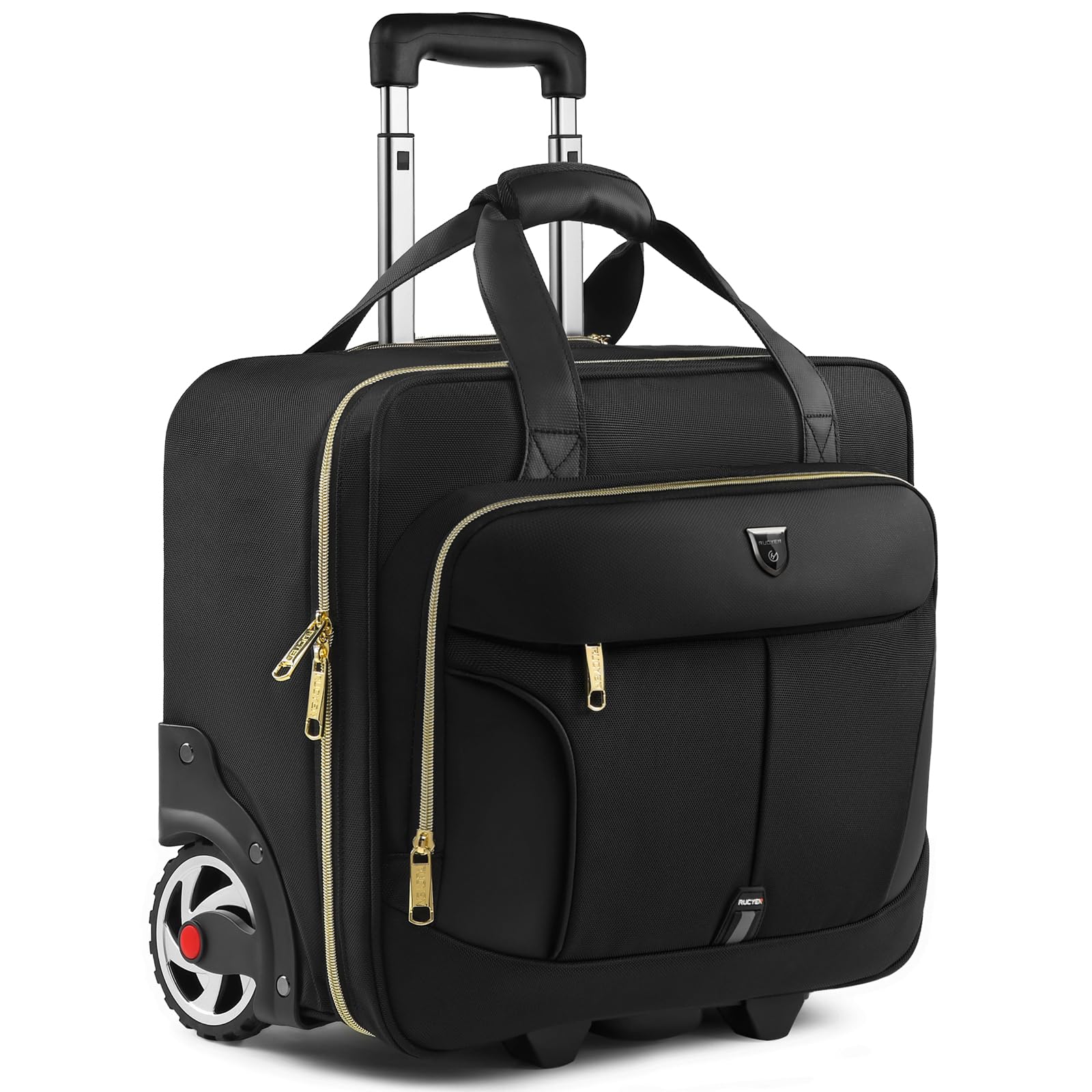 Rolling Laptop Bag,Rolling Briefcase for Men & Women,Laptop Briefcase on Wheels,Carry On Bag for Business Travel