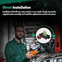 Vista 5 de SCITOO Interruptor de resistencia del motor del soplador, calentador de aire acondicionado, ventilador y regulador HVAC apto para 2004-2007