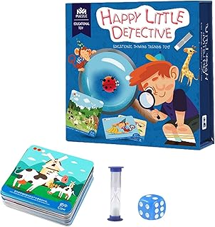 2 Pcs Concentração Jogo - Brinquedos Detetive Memória Para 6+ Anos - Brinquedos detetive jogos portáteis resposta para pais e filhos, meninos e meninas Fenlan