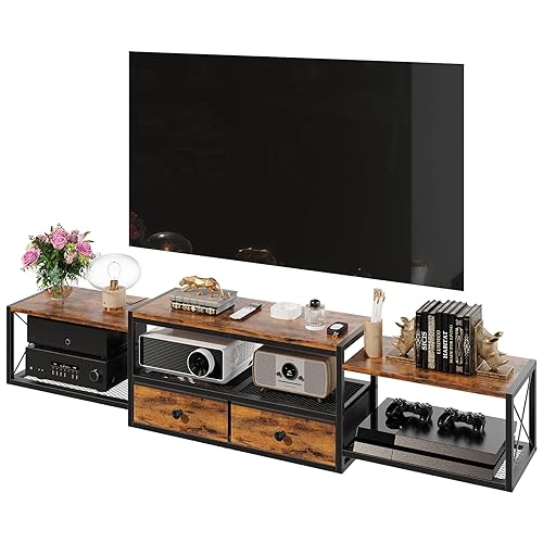 55" Floating TV Stand, Modern Entertainment Center, Wall-Mounted Media Console